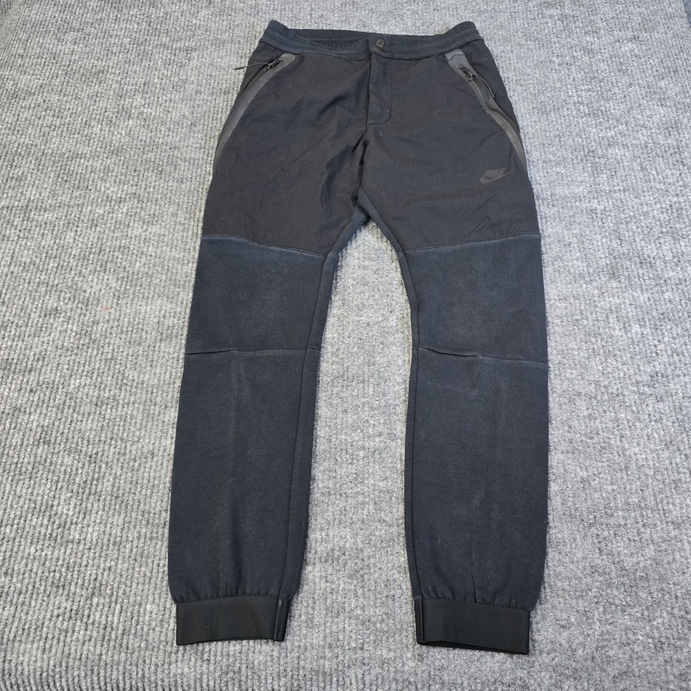NIKE TECH FLEECE 2 MEN'S SMALL JOGGER SLIM TAPER PANT 700769-010 BLK